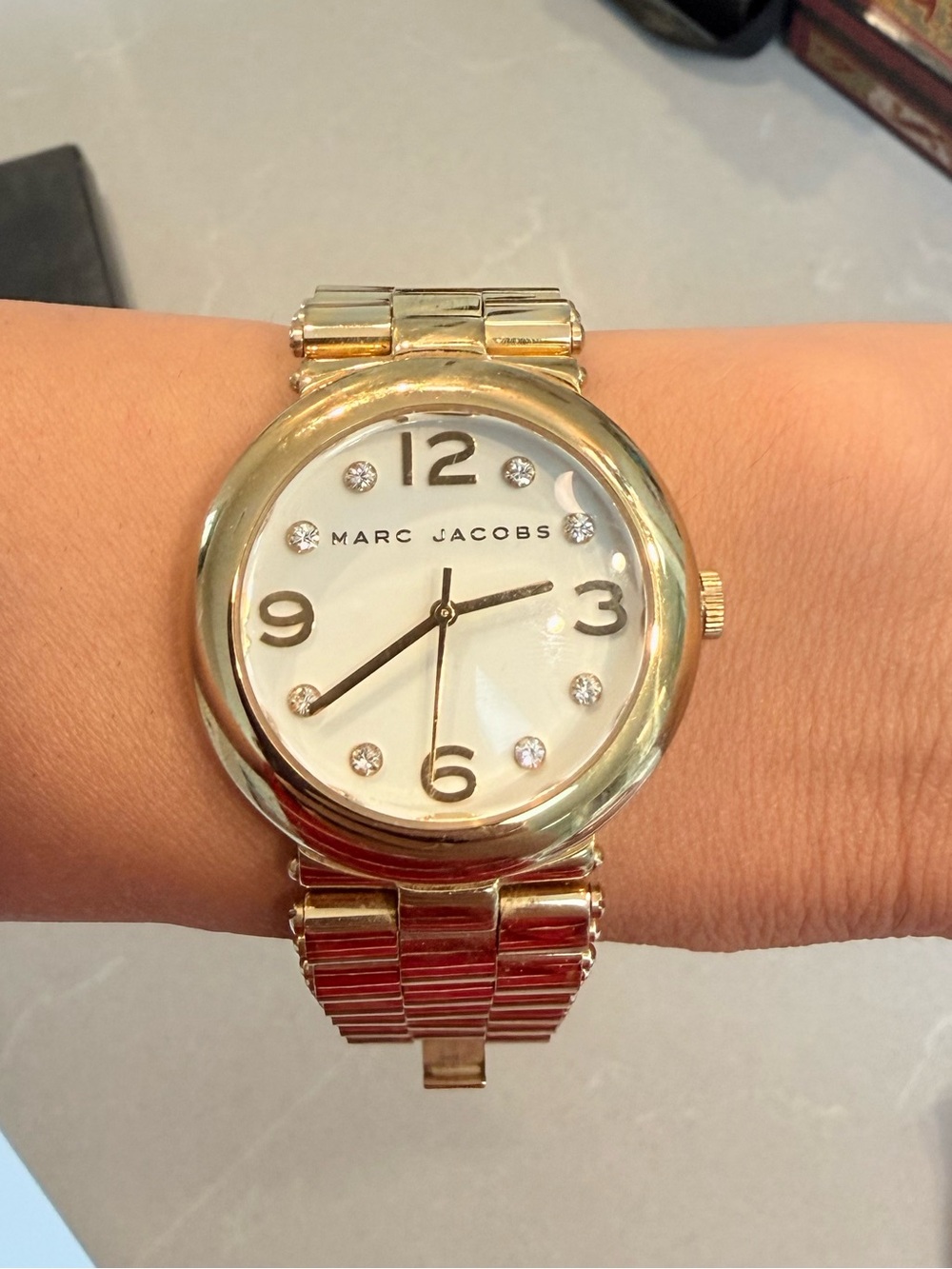 Marc by Marc Jacobs Gold-tone stainless steel watch